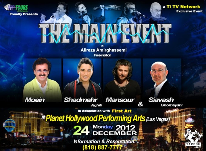 Las Vegas 2012 Persian Concerts Events and Singers